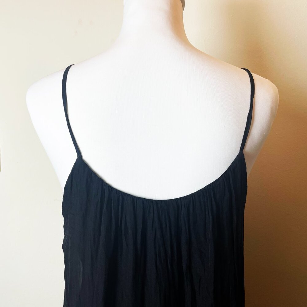 Made In Italy Black 100% Silk Maxi Dress | Moda Rose Style | EUC - Picture 4 of 7